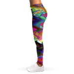Watercolor Psychedelic Print Women's Leggings