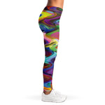 Watercolor Psychedelic Print Women's Leggings