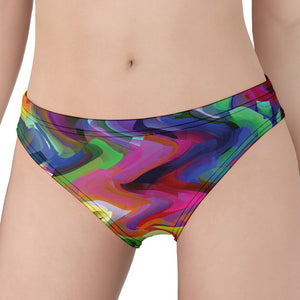 Watercolor Psychedelic Print Women's Panties