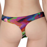 Watercolor Psychedelic Print Women's Thong