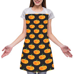 Watercolor Pumpkin Pattern Print Adjustable Apron