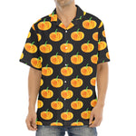 Watercolor Pumpkin Pattern Print Aloha Shirt