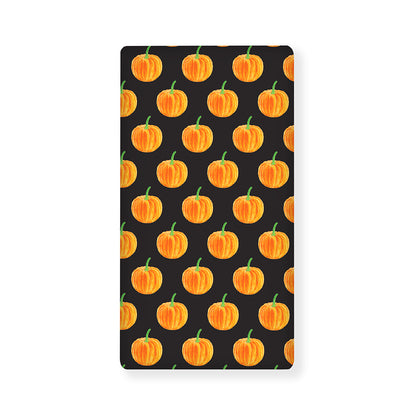 Watercolor Pumpkin Pattern Print Baby Crib Sheet