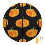 Watercolor Pumpkin Pattern Print Basketball