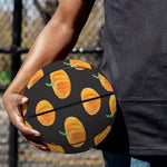 Watercolor Pumpkin Pattern Print Basketball