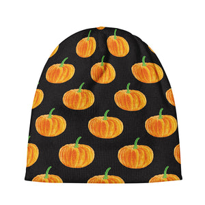 Watercolor Pumpkin Pattern Print Beanie