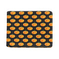 Watercolor Pumpkin Pattern Print Bifold Wallet
