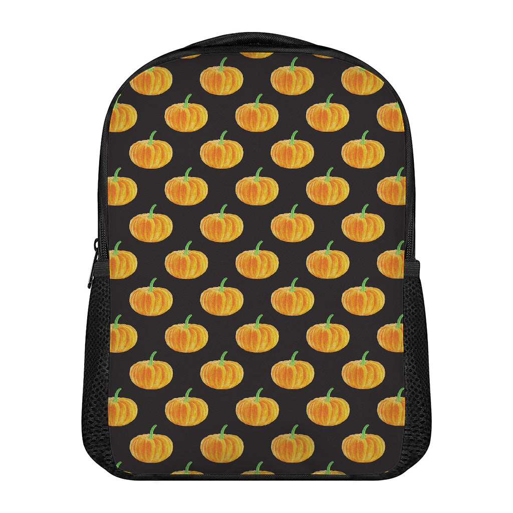 Watercolor Pumpkin Pattern Print Casual Backpack