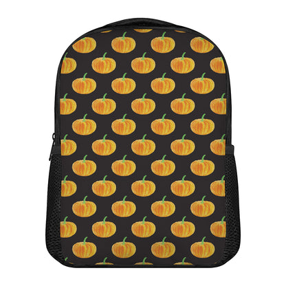 Watercolor Pumpkin Pattern Print Casual Backpack