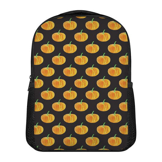 Watercolor Pumpkin Pattern Print Casual Backpack