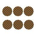 Watercolor Pumpkin Pattern Print Coaster Set