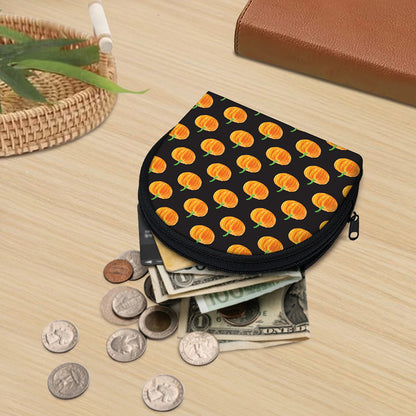 Watercolor Pumpkin Pattern Print Coin Purse