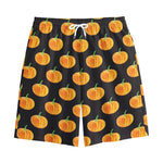 Watercolor Pumpkin Pattern Print Cotton Shorts