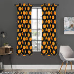 Watercolor Pumpkin Pattern Print Curtain