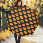 Watercolor Pumpkin Pattern Print Foldable Umbrella