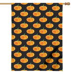 Watercolor Pumpkin Pattern Print House Flag