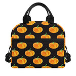Watercolor Pumpkin Pattern Print Insulated Lunch Bag