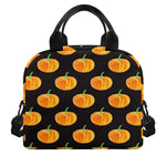 Watercolor Pumpkin Pattern Print Insulated Lunch Bag