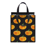 Watercolor Pumpkin Pattern Print Insulated Lunch Tote
