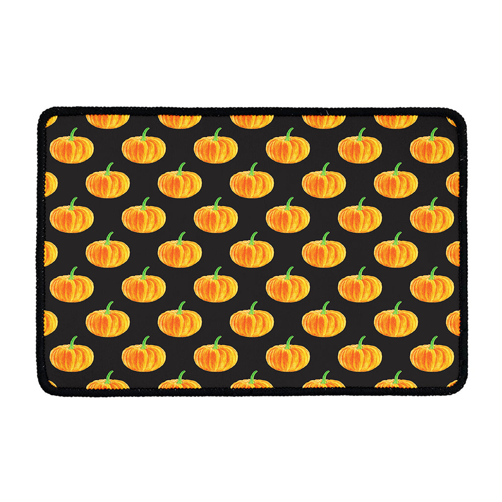 Watercolor Pumpkin Pattern Print Kitchen Mat