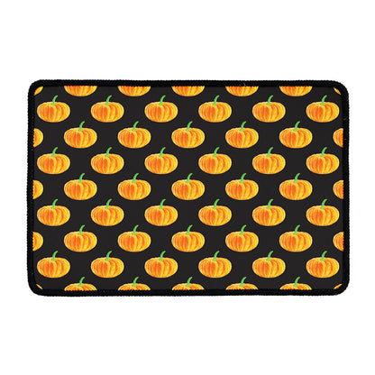 Watercolor Pumpkin Pattern Print Kitchen Mat