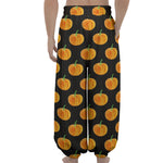 Watercolor Pumpkin Pattern Print Lantern Pants