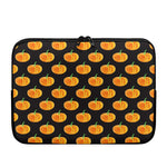 Watercolor Pumpkin Pattern Print Laptop Sleeve