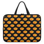 Watercolor Pumpkin Pattern Print Laptop Sleeve With Handle