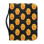 Watercolor Pumpkin Pattern Print Leather Bible Cover