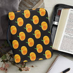 Watercolor Pumpkin Pattern Print Leather Bible Cover