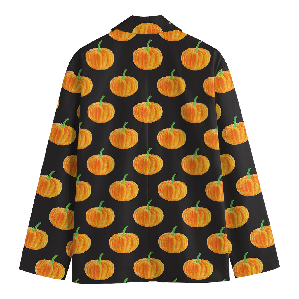 Watercolor Pumpkin Pattern Print Men's Blazer