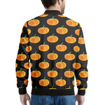 Watercolor Pumpkin Pattern Print Men's Bomber Jacket