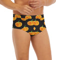 Watercolor Pumpkin Pattern Print Men's Briefs