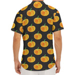 Watercolor Pumpkin Pattern Print Men's Deep V-Neck Shirt