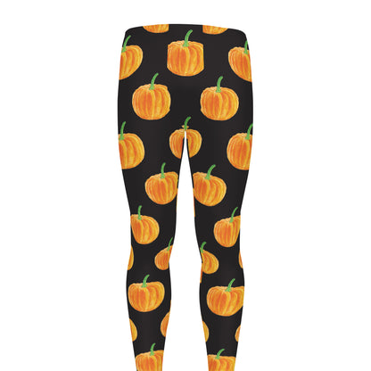 Watercolor Pumpkin Pattern Print Men's leggings