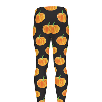 Watercolor Pumpkin Pattern Print Men's leggings