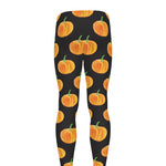 Watercolor Pumpkin Pattern Print Men's leggings