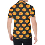 Watercolor Pumpkin Pattern Print Men's Shirt