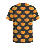 Watercolor Pumpkin Pattern Print Men's Sports T-Shirt