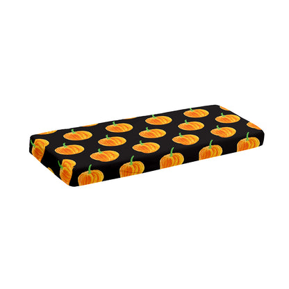 Watercolor Pumpkin Pattern Print Piano Keyboard Cover