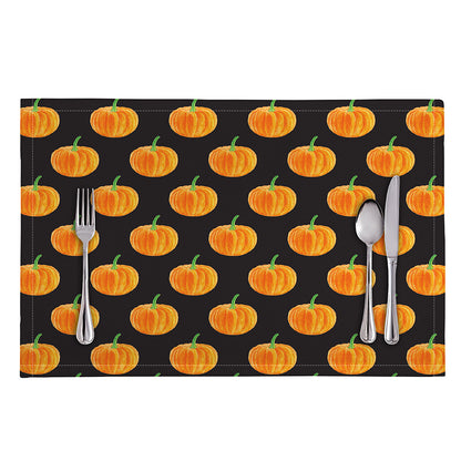 Watercolor Pumpkin Pattern Print Placemat