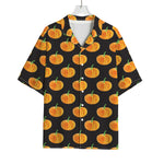 Watercolor Pumpkin Pattern Print Rayon Hawaiian Shirt
