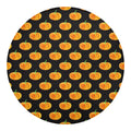 Watercolor Pumpkin Pattern Print Round Blanket