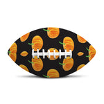 Watercolor Pumpkin Pattern Print Rugby Ball