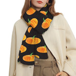 Watercolor Pumpkin Pattern Print Scarf