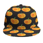 Watercolor Pumpkin Pattern Print Snapback Cap