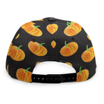 Watercolor Pumpkin Pattern Print Snapback Cap