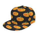 Watercolor Pumpkin Pattern Print Snapback Cap