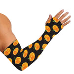 Watercolor Pumpkin Pattern Print Sun Protection Arm Sleeves