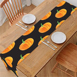Watercolor Pumpkin Pattern Print Table Runner